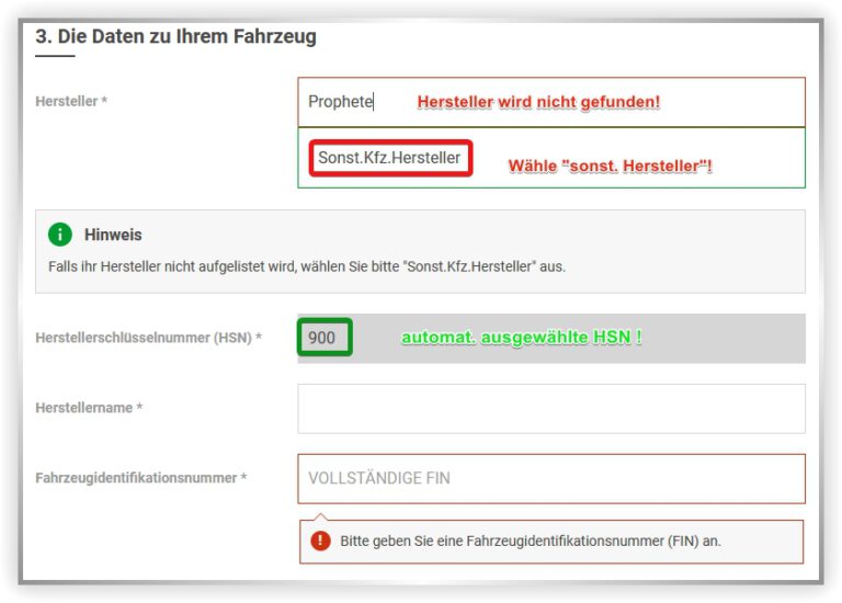 Wo ist die HSN (Herstellerschlüsselnummer) beim EScooter