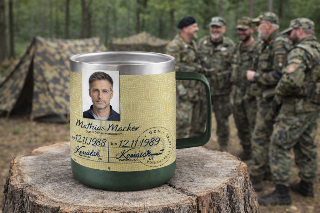 NVA-Wehrdienst-Motiv als personalisiertes Geschenk